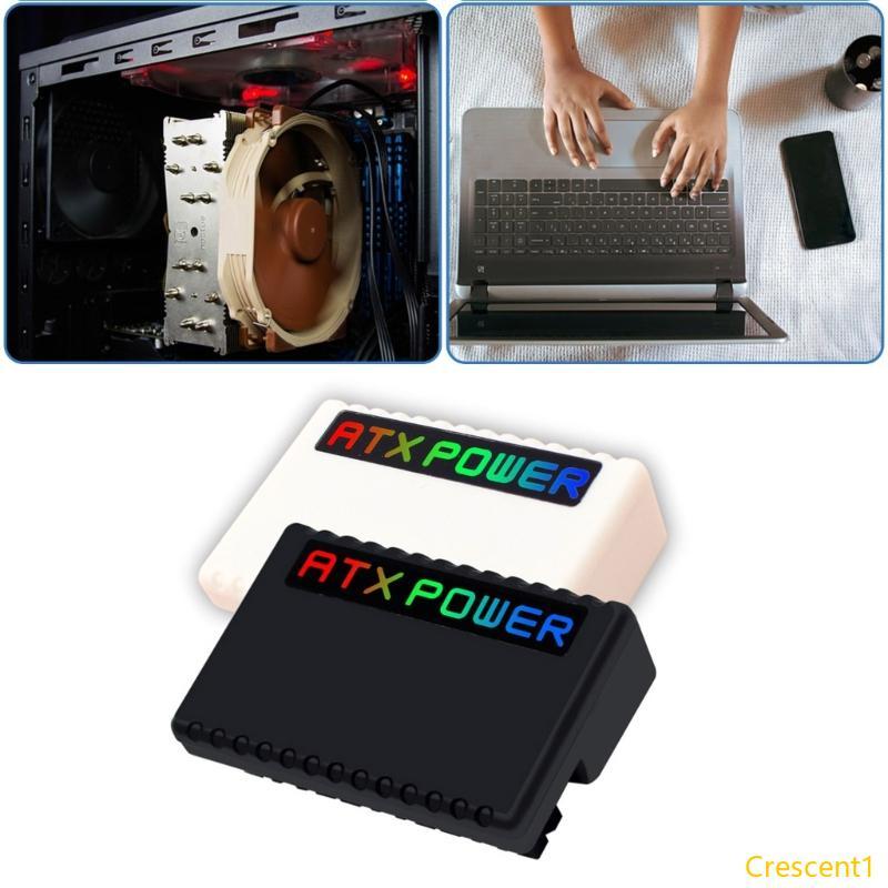 Crescent1 24Pin 90 องศาอะแดปเตอร์การเชื่อมต่อไฟติดตั้งง่ายพร้อมไฟ ARGB