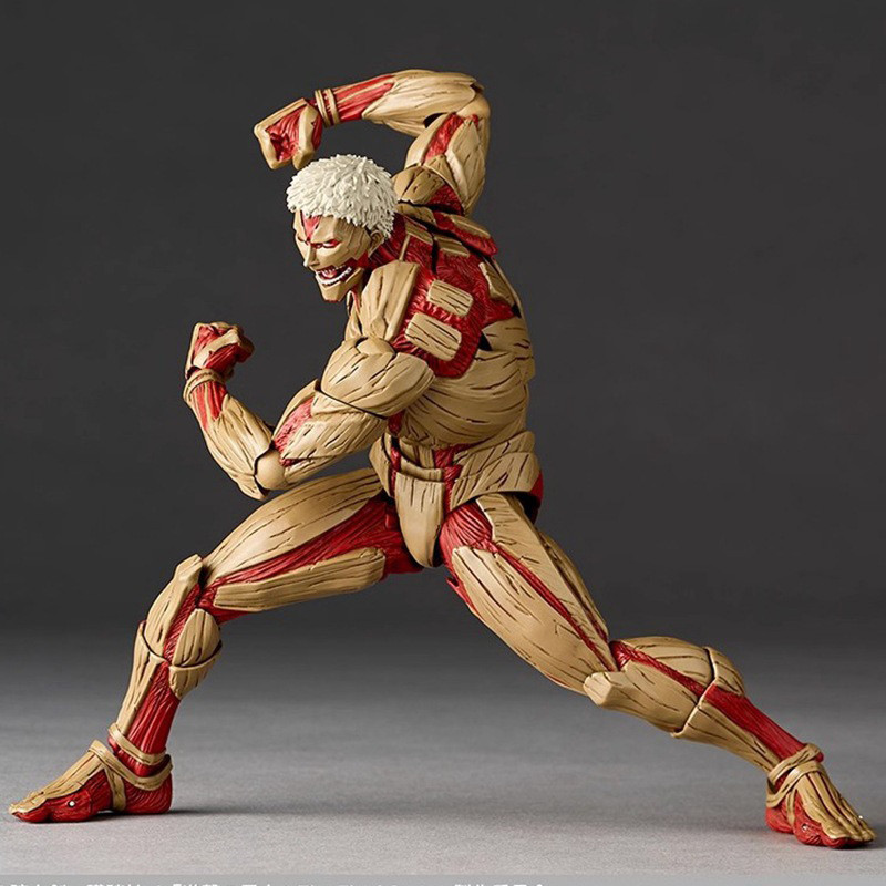 ใหม่ Kaiyodo หุ้มเกราะ Titan Movable ของเล่น Revoltech Amazing Yamaguchi Yoroi No Kyojin โจมตีบน Titan อะนิเมะตัวเลขของเล่นของขวัญ