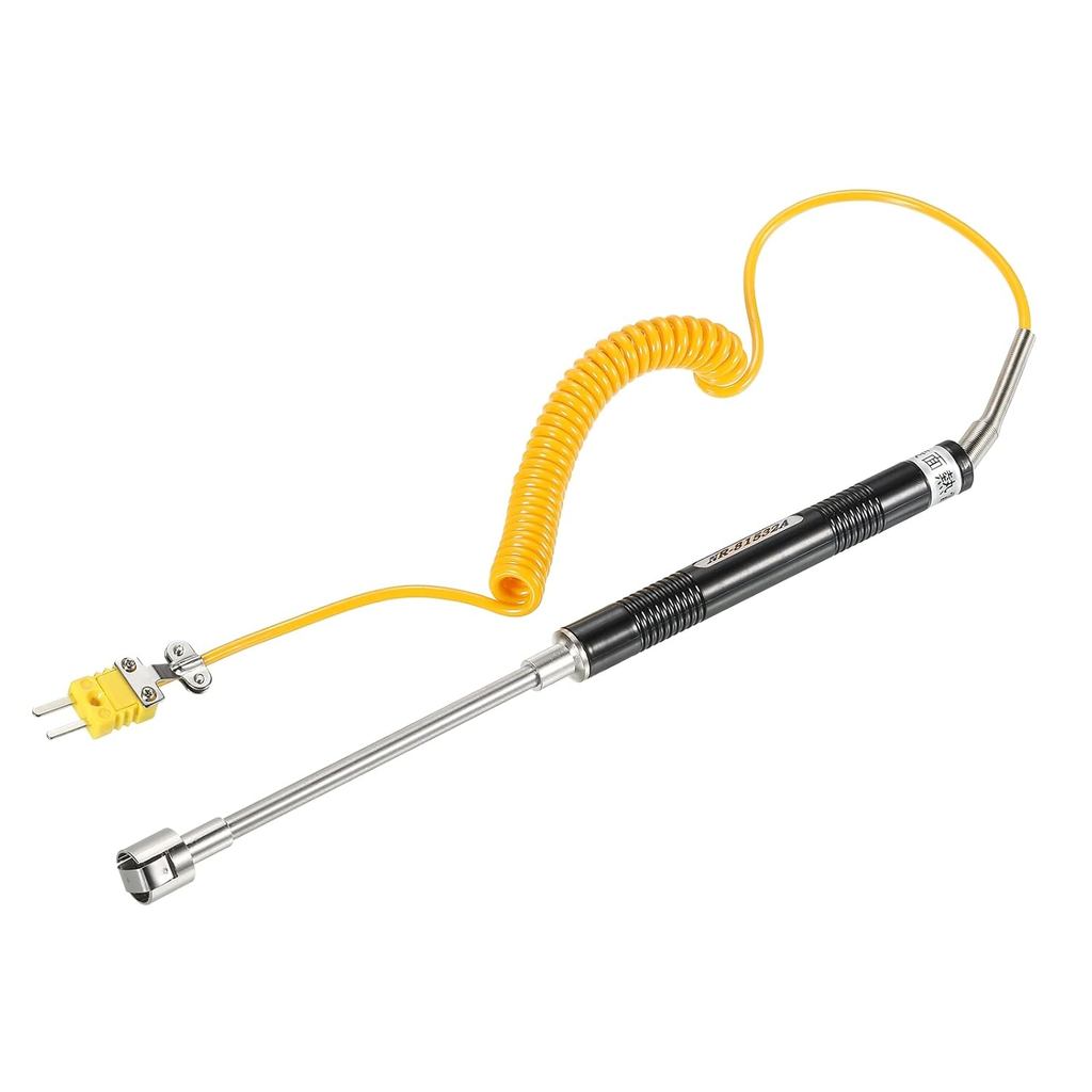 MOCCANIXITY K ประเภทพื้นผิว Thermocouple อุณหภูมิ Probe Sensor สแตนเลส 558 To1472°ฉ (-50 ถึง 800°C) 