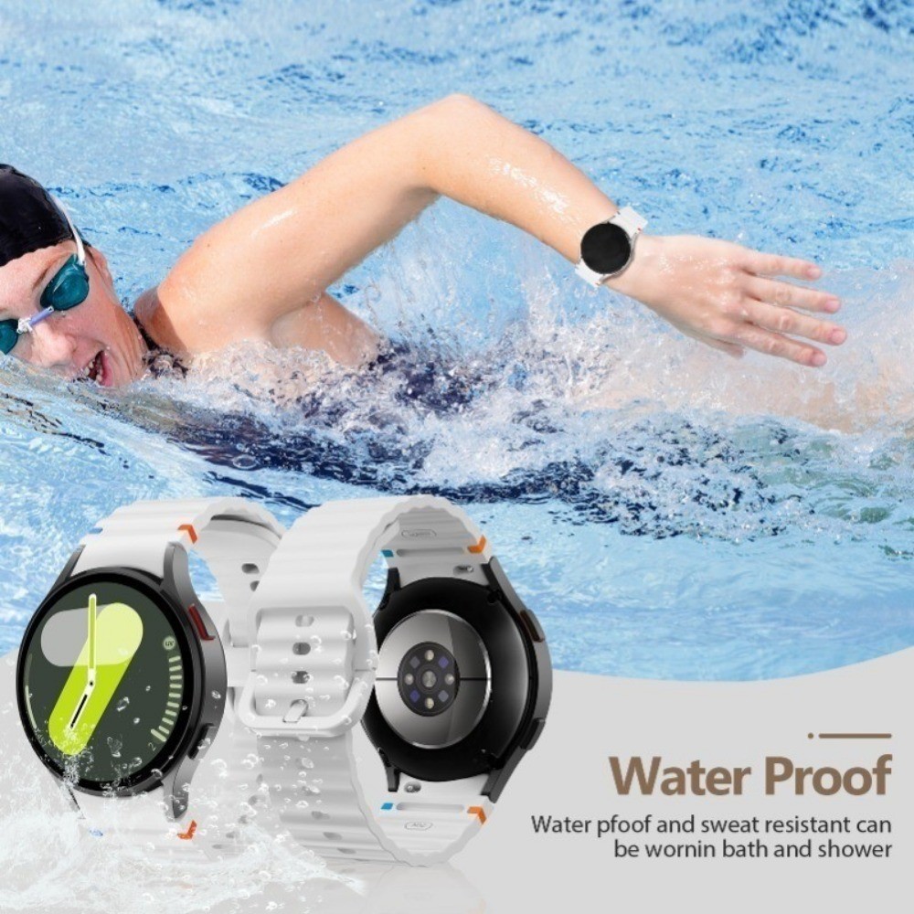 สายรัดซิลิโคนอ่อนนุ่มสําหรับ Samsung Galaxy Watch 7 FE 6 4 5 Pro 45 มม.40 มม.44 มม.ไม่มี Gap Man สร้อยข้อมือกีฬาสําหรับ Wacth 5/4 สายคลาสสิก - รูปที่ 3