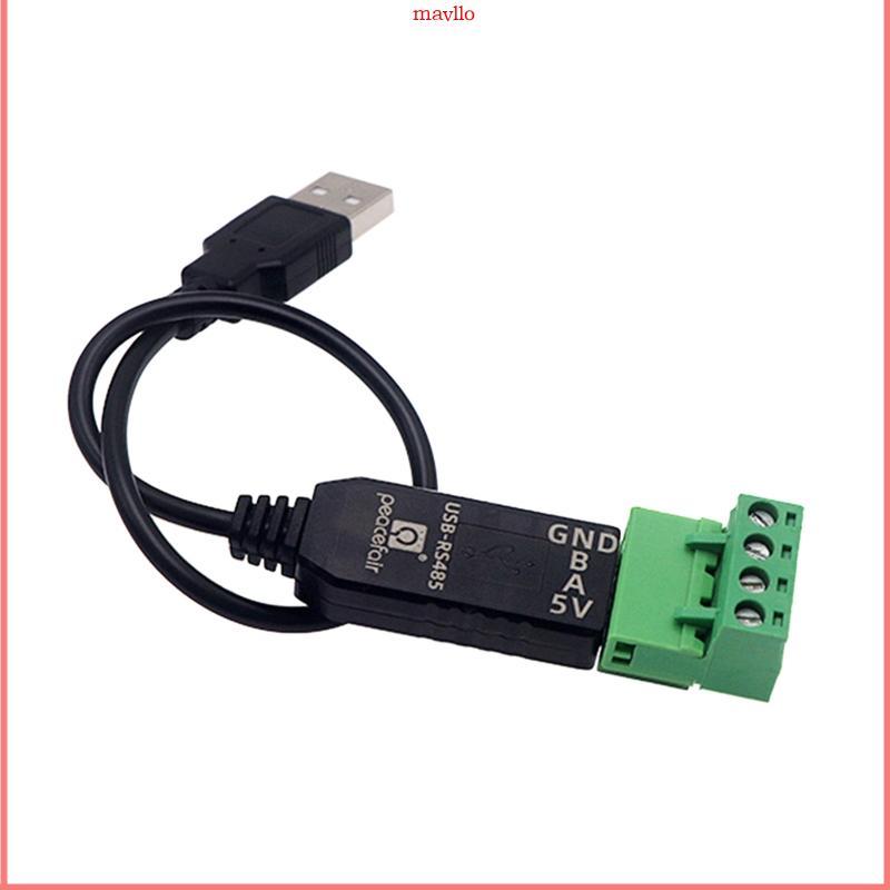 MAVLLO RS485 ถึง USB 485 อะแดปเตอร์แปลงสายต่อ USB รองรับ Win7 XP WIN98 WIN2000 WINXP WIN7 WIN10 VIST