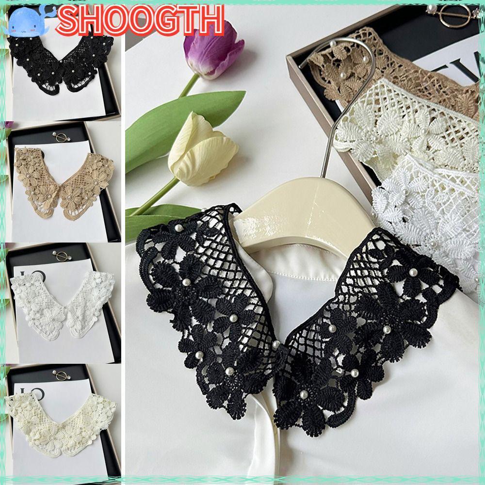 ปลอกคอปลอมแบบถอดได้ ทำจากผ้าลูกไม้ สำหรับเพิ่มเติมลุคในเสื้อผ้าผู้หญิง