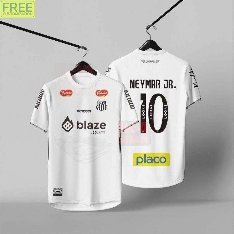 JERSEY SANTOS FC HOME 2025 พิเศษ NEYMAR JR CUSTOM FULL PRINTING