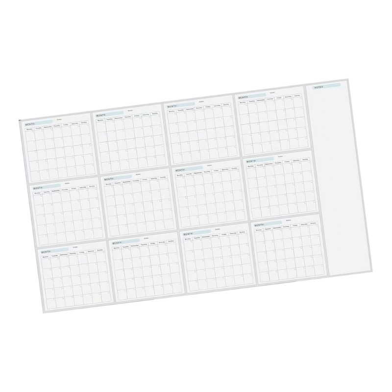 Mojito Erasable Wall Calendar Planner Undated Full Year เพื่อดูปฏิทินรายปี Planner