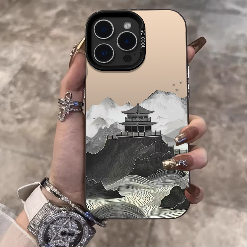 Shanshui Loft เหมาะสําหรับ iPhone 17 16 15 14 13 12 11 Pro Max Air plus-เคสโทรศัพท์กันกระแทกอินเทรนด