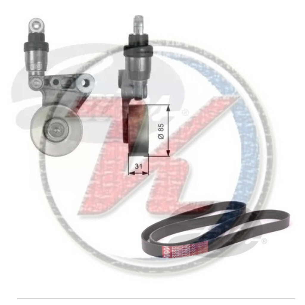 ชุดสายพานหน้าเครื่อง NISSAN BIG-M FRONTIER D22 3.0 1997- TERANO R20 3.0 2002- ZD30 3.0 GATES