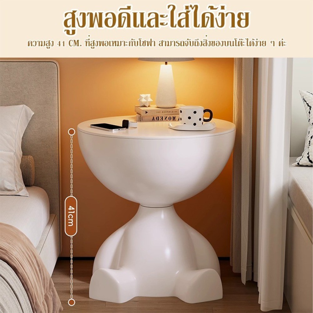 สินค้าขายดี การใช้ชีวิตที่บ้าน174 th โต๊ะกาแฟ โต๊ะข้างเตียงที่เรียบง่าย ชั้นตกแต่งห้องนั่งเล่น Side Table