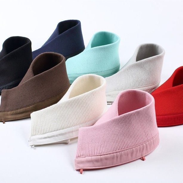 ปลอกคอปลอม Anti-สกปรกผ้าฝ้ายแท้ซื้อฤดูหนาว All-Match ผู้ชายผู้หญิงปกถักลงเสื้อแจ็คเก็ตขนสัตว์ Univer