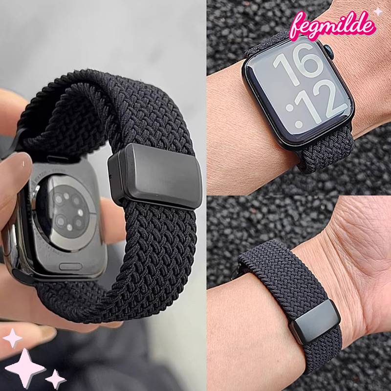 สายรัดไนลอน for Iwatch Smartwatch Apple Watch SE 3 2 Ultra 3 2 Series 11 10 9 8 7 49มม 42มม 46มม 45 41 44มม 40 38มม