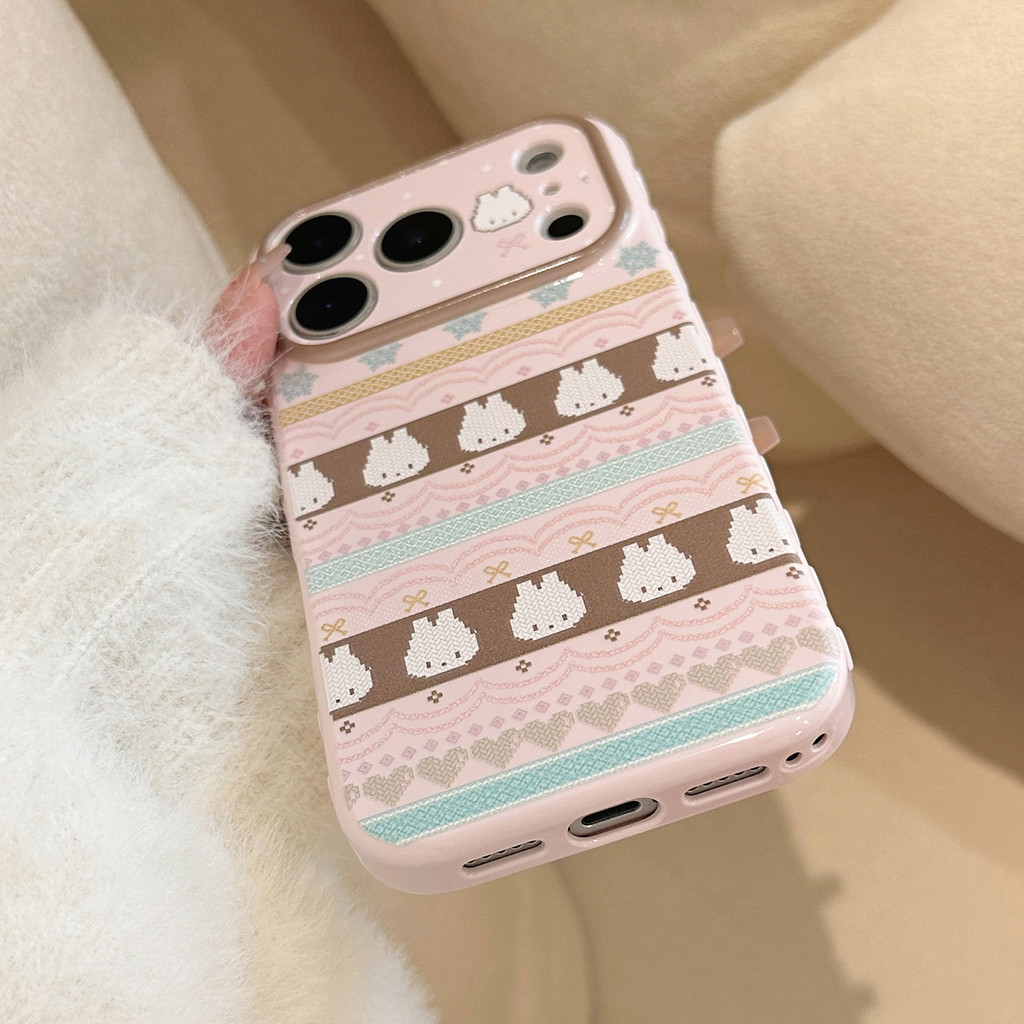รวมทุกอย่างเคสโทรศัพท์ป้องกันกระต่ายน้อยสีชมพูเงาเหมาะสําหรับ ทีพียู สําหรับ ไอโฟน12 13 14 15 16 17มือโปร สูงสุด ราคา ถูกที่สุด ดีลบีเคเค แกลเลอรีภาพที่ 9