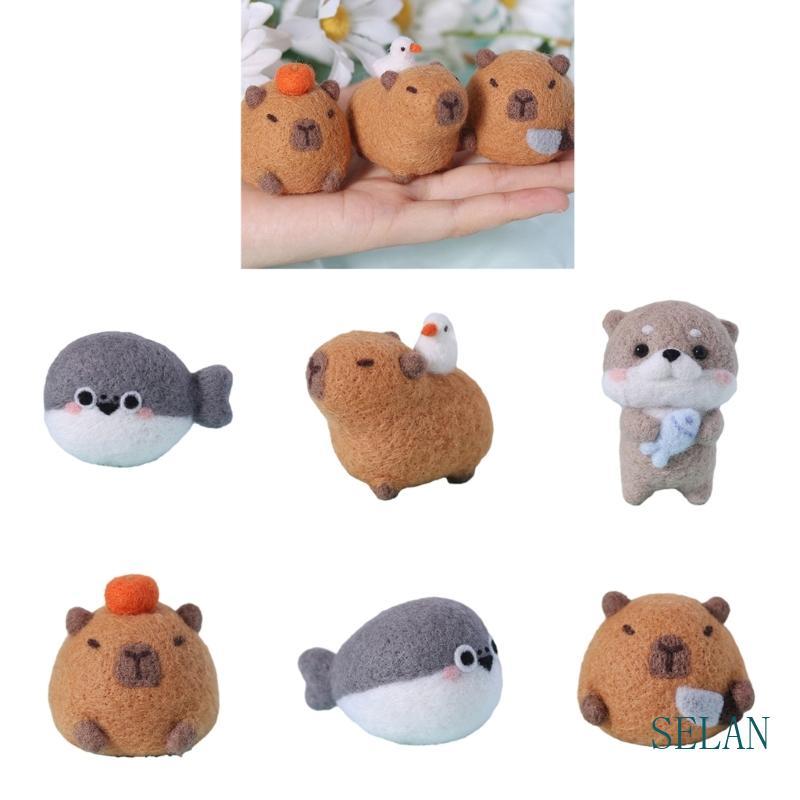 SEL Needle Felting Supplies Kits with Tools Capybara Needle Felting Supplies Kits