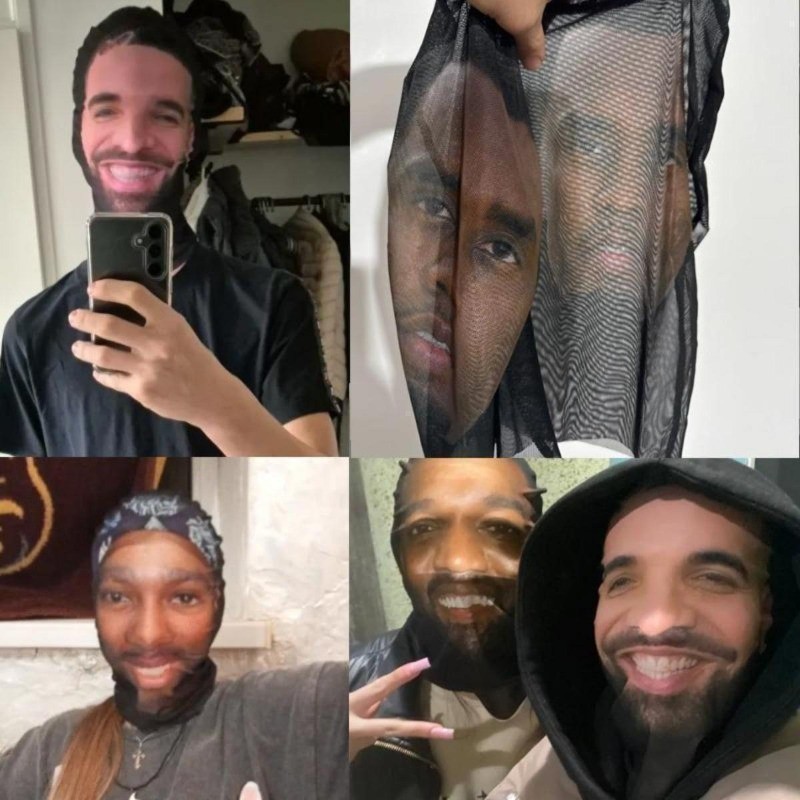 3D ตลกตาข่าย Face Mask UV Protection Balaclava คอสเพลย์หัวหน้ากาก Brad Pitt Jason Statham คริสต์มาสของขวัญปีใหม่ - รูปที่ 2