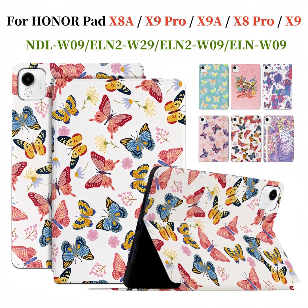 สําหรับ Honor Pad X8a X9a X8 X9 Pro 11.0 11.5 นิ้วสวยผีเสื้อสไตล์ HONOR Pad X9A X8A ELN2-W29 ELN2-W0
