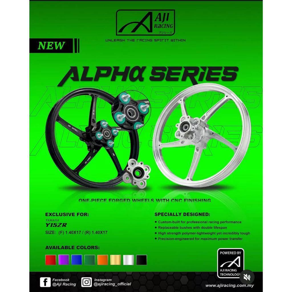 Aji Racing Alpha-R Custom Rim Y15 (หน้า 1.4 หลัง 1.4) CNC Sport Rim Aji Racing Custom