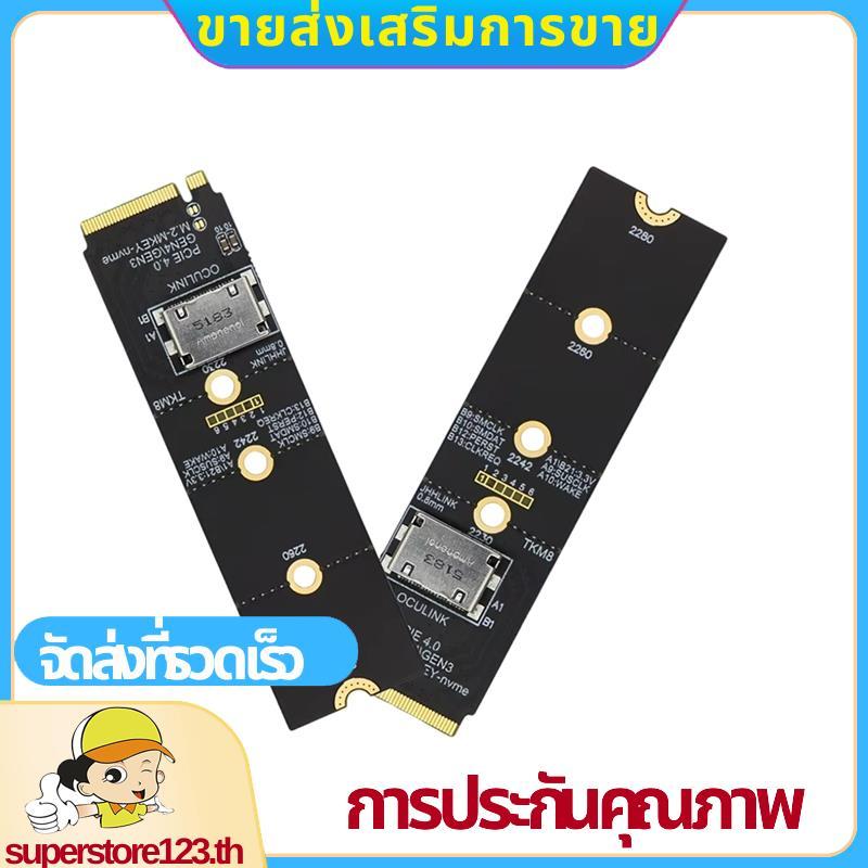 2 ชิ้นสําหรับ ม. 2 NVME เป็น Oculink หญิง Dock SFF-8612 PCI-E X4 การ์ดอะแดปเตอร์รองรับสําหรับ 2.5 นิ