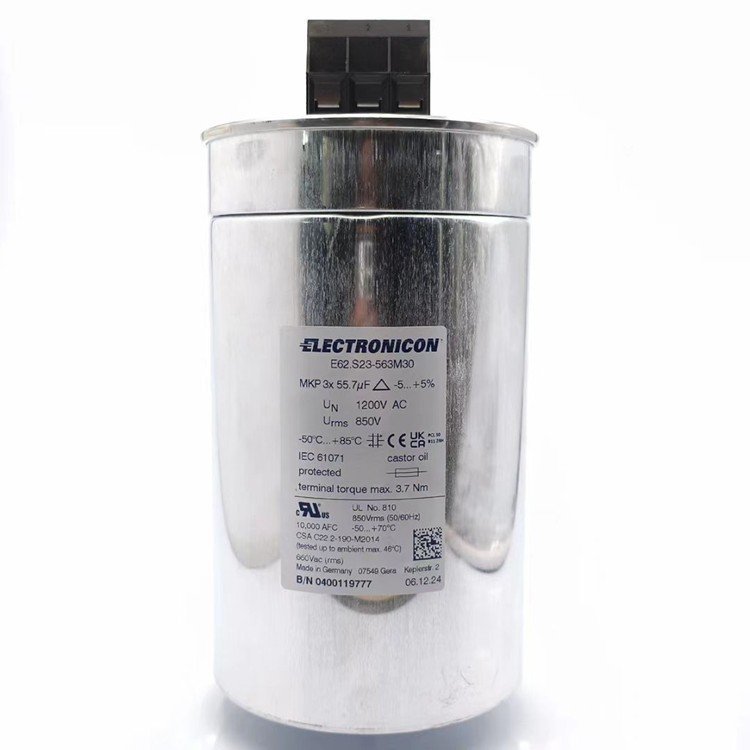กล่องเดิม E62 ใหม่เอี่ยมS23-563M30 850V 3 * 55.7 UF EEIECTRONICON Capacitor