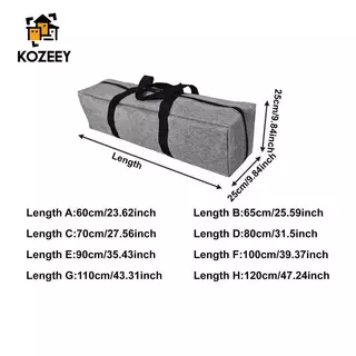 [KOZEEY] Camping Storage Bag กระเป๋าถือยาวพร้อมที่จับกระเป๋าเดินทางกระเป๋าถือซิปสําหรับ Mat Canopy Rollup