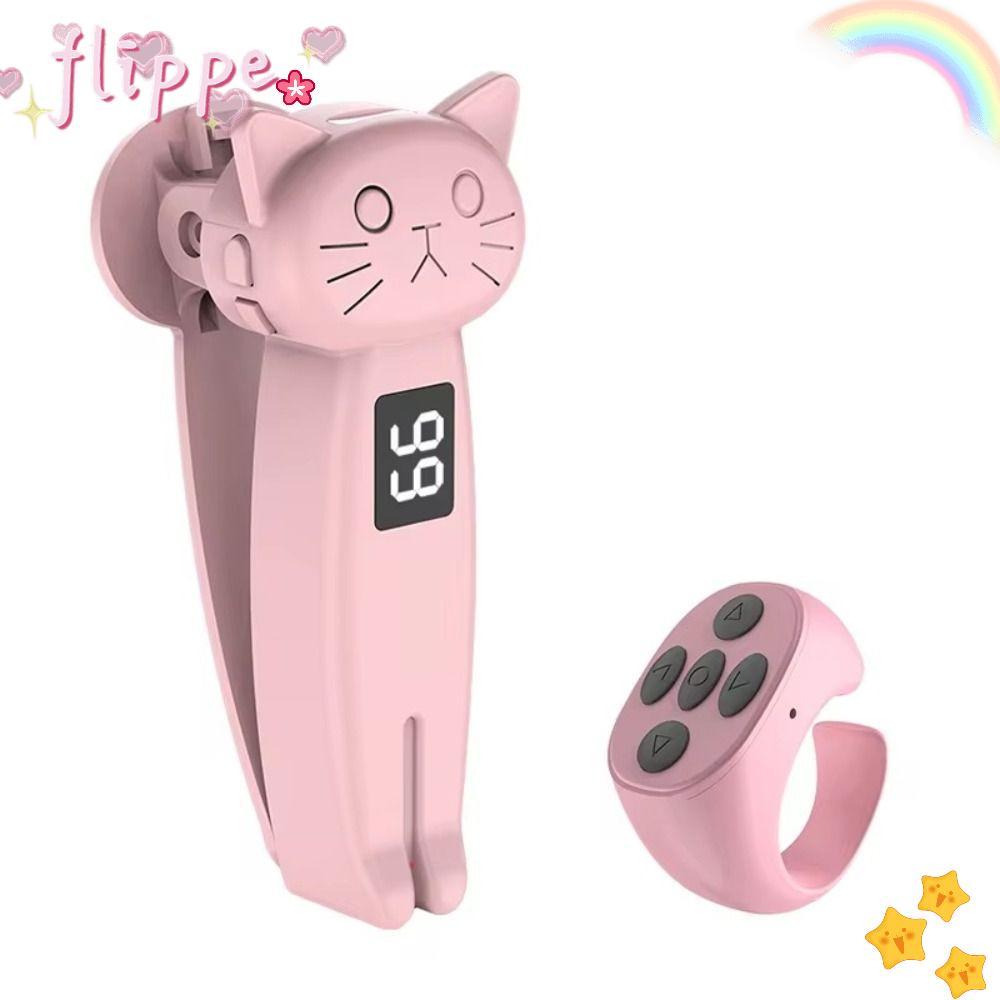 FIPE Electric Auto Page Turner, ABS Bluetooth-Compatible Finger Clicking อุปกรณ์, มินิแบบพกพา Quick 