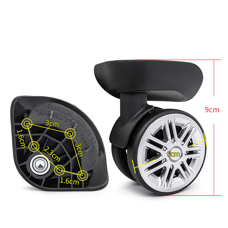 -T26 Universal ล้อ SJ.TOBOL กระเป๋าเดินทางล้อเปลี่ยนรถเข็นอุปกรณ์เสริมรอกกล่องรหัสล้อ Roller