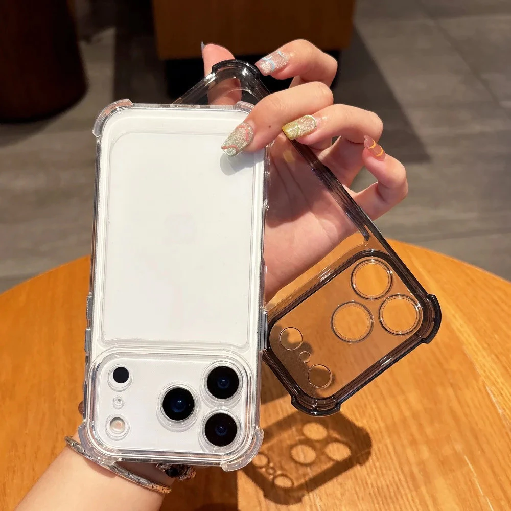กันกระแทกใสเคส For iPhone 13 11 16 Pro Max 17 Air 15 14 12 XR X Xs 7 8 Plus SE14promax 16promax เคสโทรศัพท์มือถือ