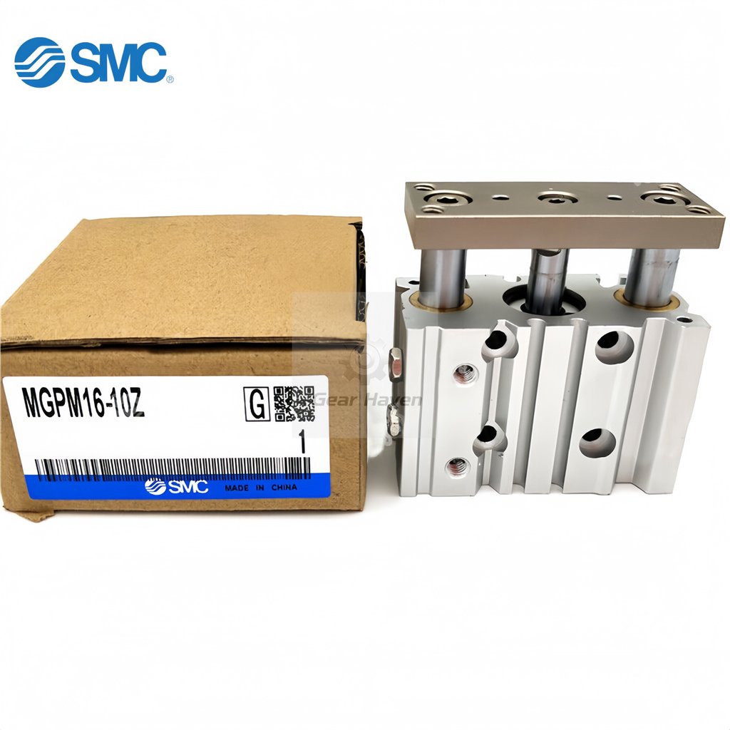 SMC กระบอกสามแกน MGPM12, MGPM16, MGPM20, MGPM25, MGPM ใหม่เอี่ยม
