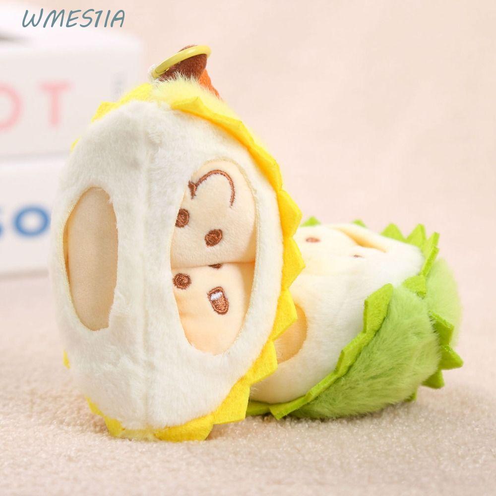 WMES1 Durian Fruit Shape Plush Toy, PP Cotton Soft Fruitทุเรียนจี้,กระเป๋าเป้สะพายหลังCharmsสบายFluf