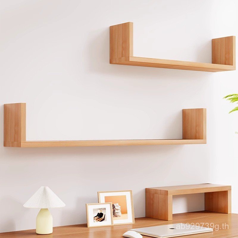 Book Study U-Shaped Storage Rack ห้องนอนแขวนผนังตกแต่งชั้นวางผนังพื้นหลังห้องนั่งเล่นชั้นวาง MQ9Z
