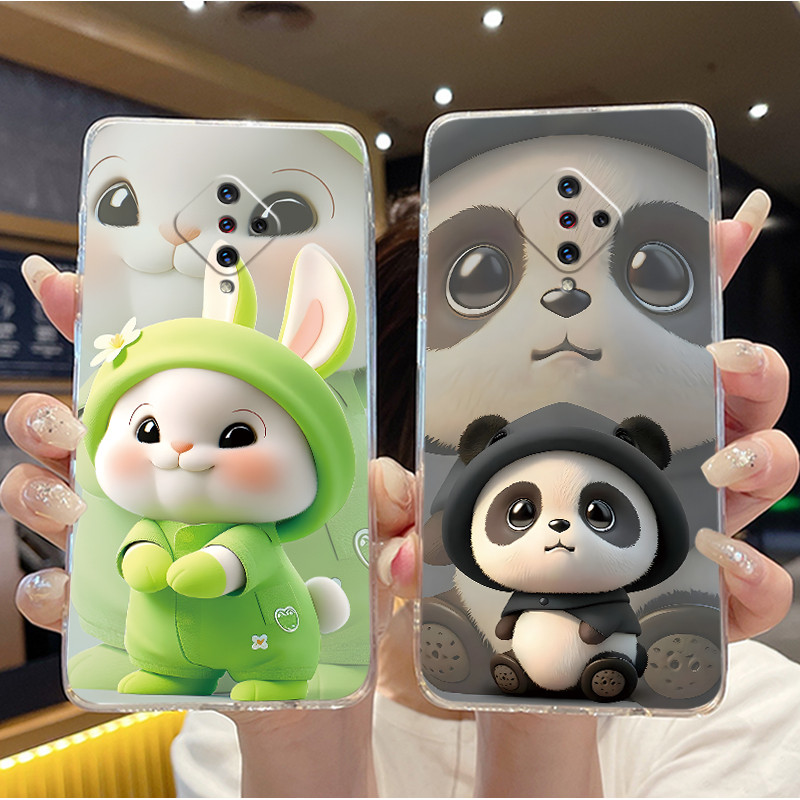 เคสโทรศัพท์สําหรับ Vivo S1 Pro/X50 Lite 1920 1937 กันกระแทก TPU นุ่มโปร่งใสใหม่โรแมนติก Moonlight Garden พิมพ์รูปแบบปลอก