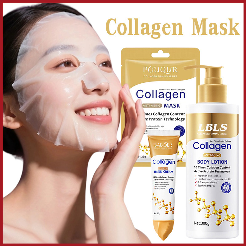 YTL 🔥COLLAGEN Mask🔥เนื้อคอลลาเจน ออร์แกนิคมาส์กหน้า บำรุงผิวพรรณ เติมความชุ่มชื้นให้ผิวหน้า ขาวใส ลดสิว