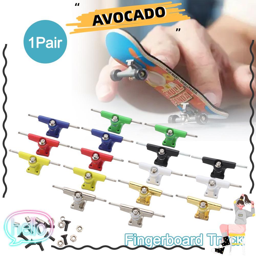 AVOCAR Fingerboard Truck Set คู่หนึ่งพร้อม Bracket และ Bearing ของเล่นสนุกสำหรับสะสมและงานอดิเรก