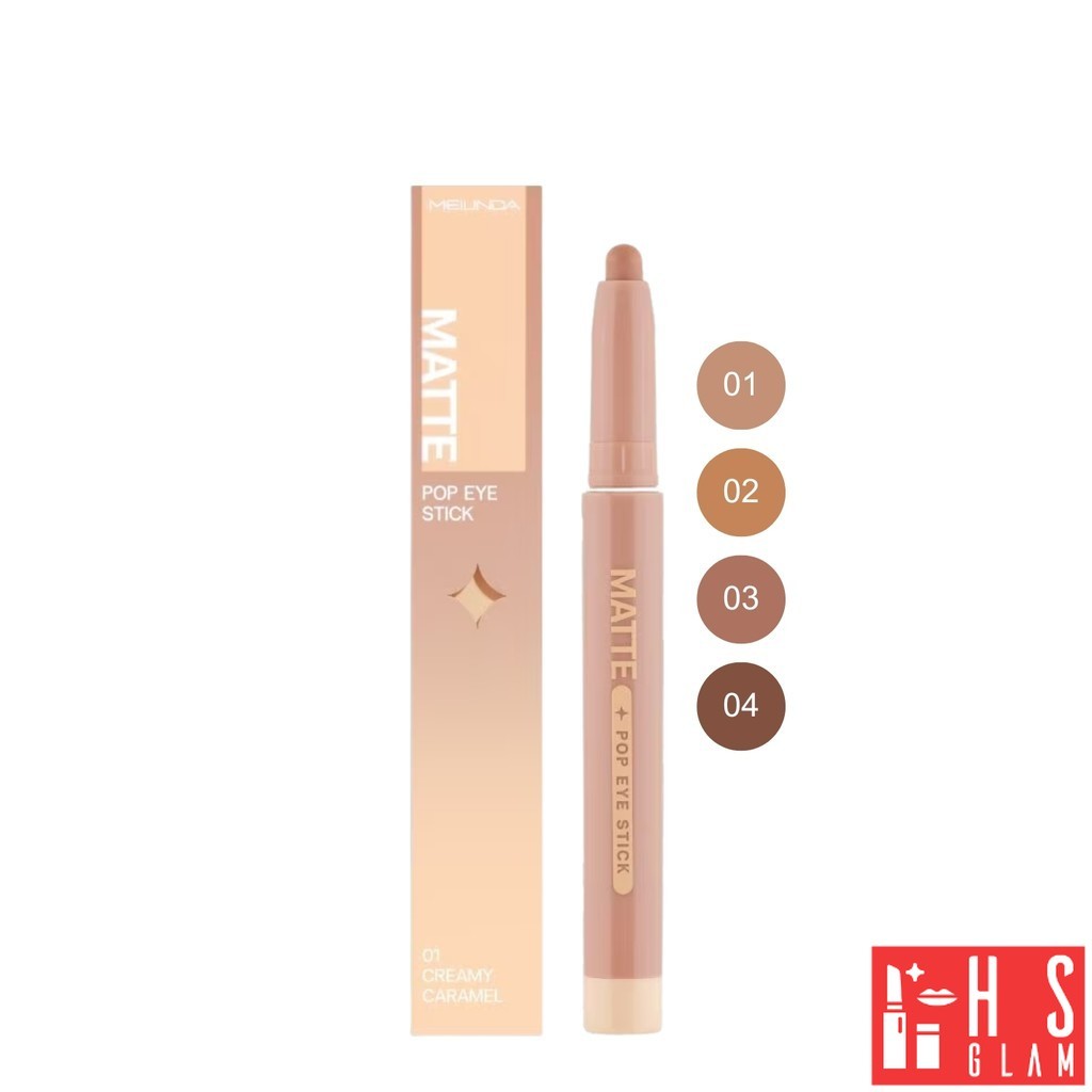 MEILINDA Matte Pop Eye Stick เมลินดา อายแชโดว์ เนื้อแมตต์ เนียนนุ่ม เกลี่ยง่าย สีแน่น กันน้ำ ติดทน