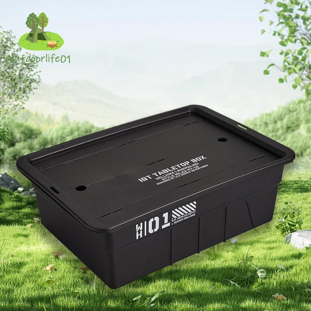 ถาดน้ำชาพกพา จัดเก็บสะดวก ขนาดใหญ่ สําหรับการตั้งแคมป์และการเดินทางกลางแจ้ง - รูปที่ 3