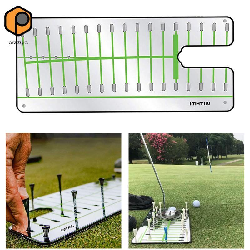 Prettyia Golf Putting Mirror อุปกรณ์ฝึกPuttingและสวิง กอล์ฟ เหมาะสำหรับใช้ในร่มและกลางแจ้ง สไตล์ผู้ชาย — صورة 2