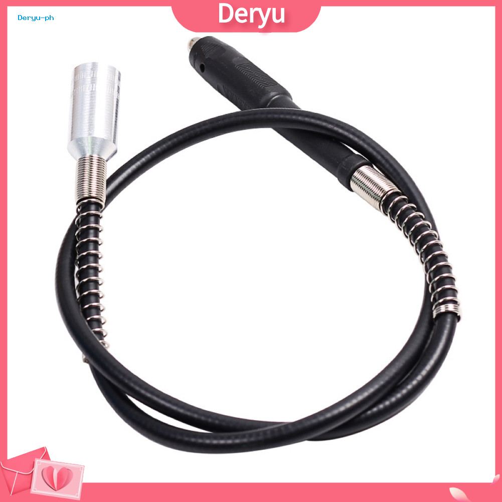 {Deryu} 1m Flex Shaft อะแดปเตอร์แบบยืดหยุ่นสว่านสายต่อ Chuck สําหรับเครื่องมือเจียรโรตารี