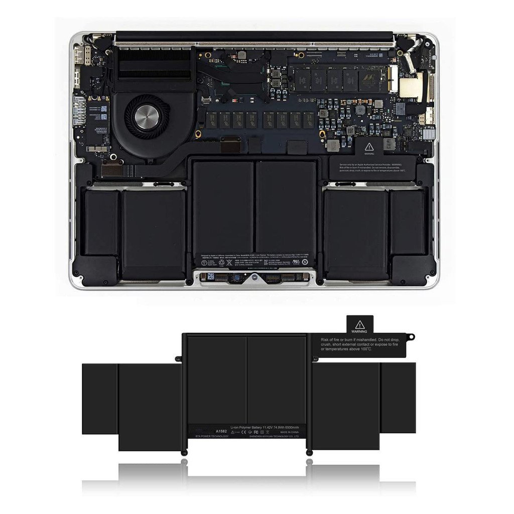 เหมาะสําหรับ A1502 แบตเตอรี่แล็ปท็อป A1582 แบตเตอรี่ Macbook Pro 43 ซม. A1582 แบตเตอรี่