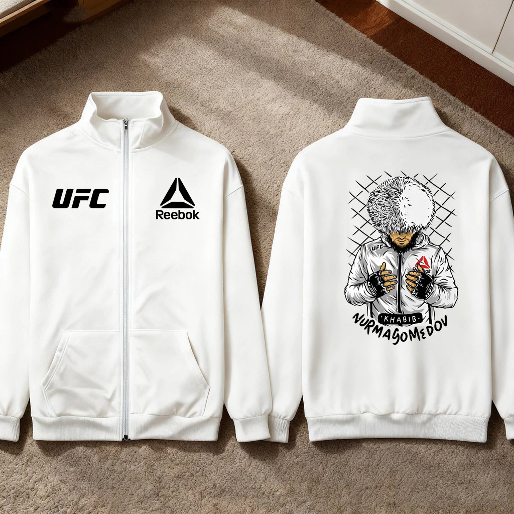 เสื้อคาร์ดิแกนคอตั้งสำหรับกีฬามวยไทย M-M-A U-F-C Tiger Muay Thai Jacket M-3XL