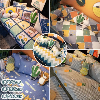 ผ้าคลุมโซฟา พิมพ์การ์ตูนสไตล์คนดัง เบาะโซฟา กันลื่น สากลสำหร…