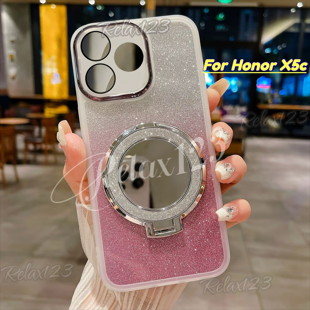 สําหรับ Honor X5c 4G 2025 Honor X5C X5c Plus HonorX5c HONOR X5c + ปลอก 2025 ผู้ถือแหวน TPU นุ่มเคสโท