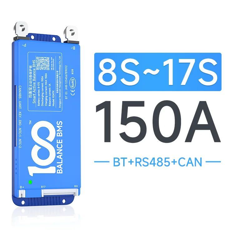 ขายร้อน 100 Balance Active Bms 16s 48v 150A ระบบจัดการแบตเตอรี่ (bms) Bms สําหรับชุดแบตเตอรี่ลิเธียม