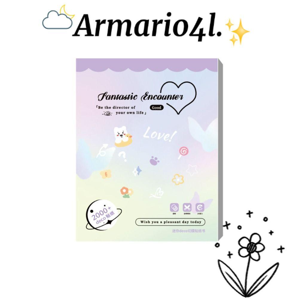 ARMARIO 24 ชิ้น/เซ็ตถ้วยสติกเกอร์,No-Repeat Soft นูนเล็บสติกเกอร์,สวนมัลติฟังก์ชั่ Self กาวการ์ตูนสติกเกอร์สําหรับตกแต่งเล็บ