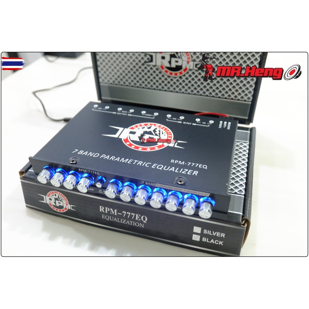 ปรีแอมป์ โม 7แน RPM-777EQ โมโรงงาน พร้อมปลั๊กหลัง ของใหม่ ปรีรถยนต์ เครื่องเสียงรถยนต์