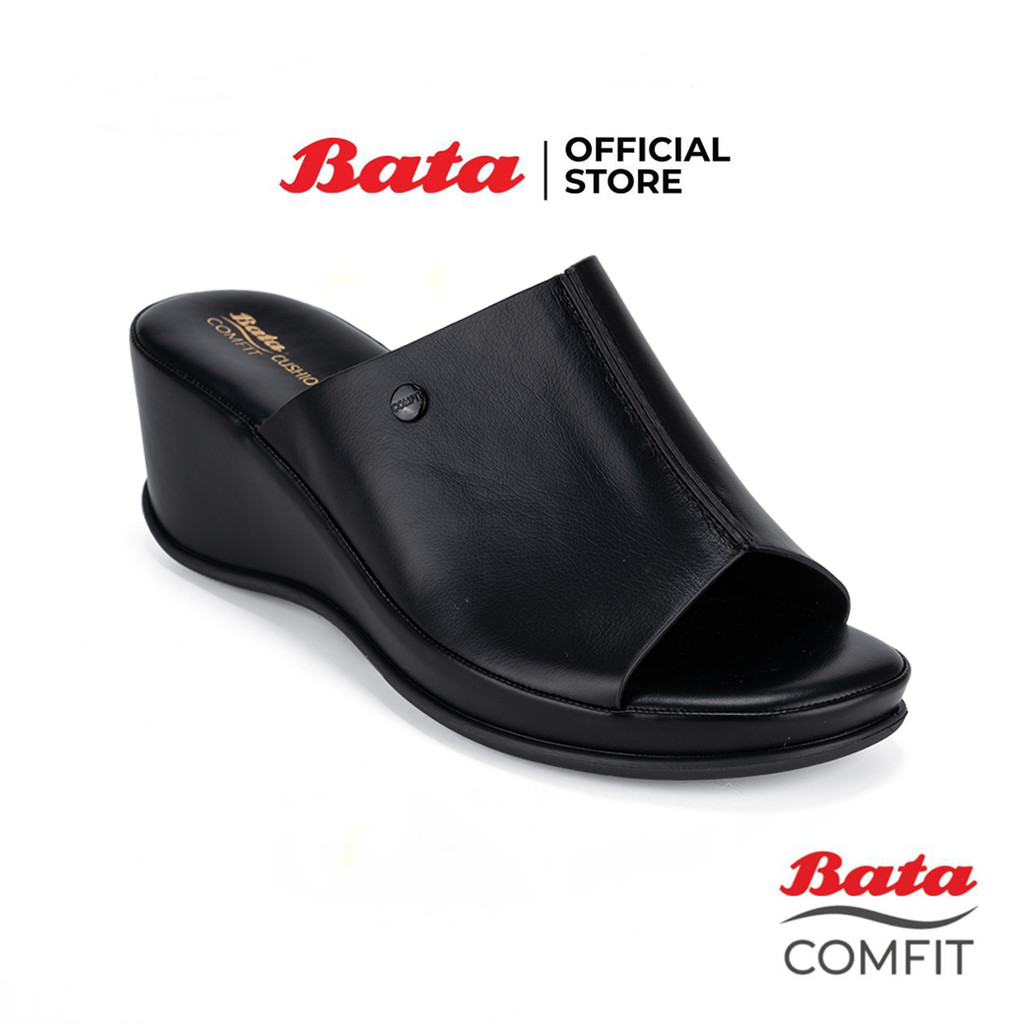 Bata บาจา Comfit รองเท้าส้นสูงเพื่อสุขภาพแบบสวม สูง 2 นิ้ว  สำหรับผู้หญิง รุ่น SOFT FIT  สีดำ 7016100 สีเบจ 7018100