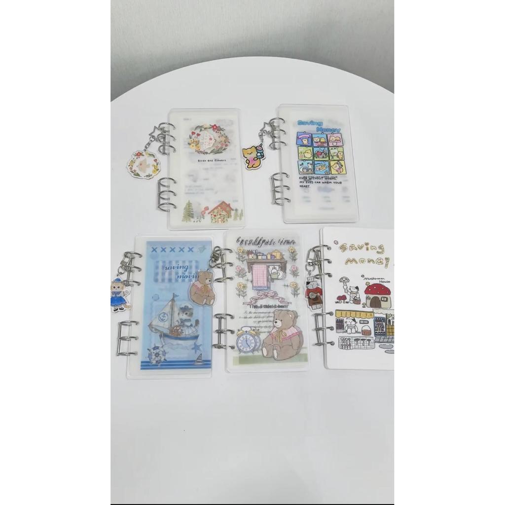 A6 Money Bag Original Cute Money Bag Set/ฟิล์มหนา/ฟรีอะคริลิค/ฟรีจี้