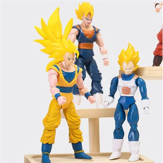Dragon Ball อะนิเมะ Action Figure, Son Goku Son Gohan Vegeta Frieza Cell Piccolo Majin Buu Super Saiyan ตัวเลข, Multi-Jointed Shapeshift สะสมประกอบของเล่น