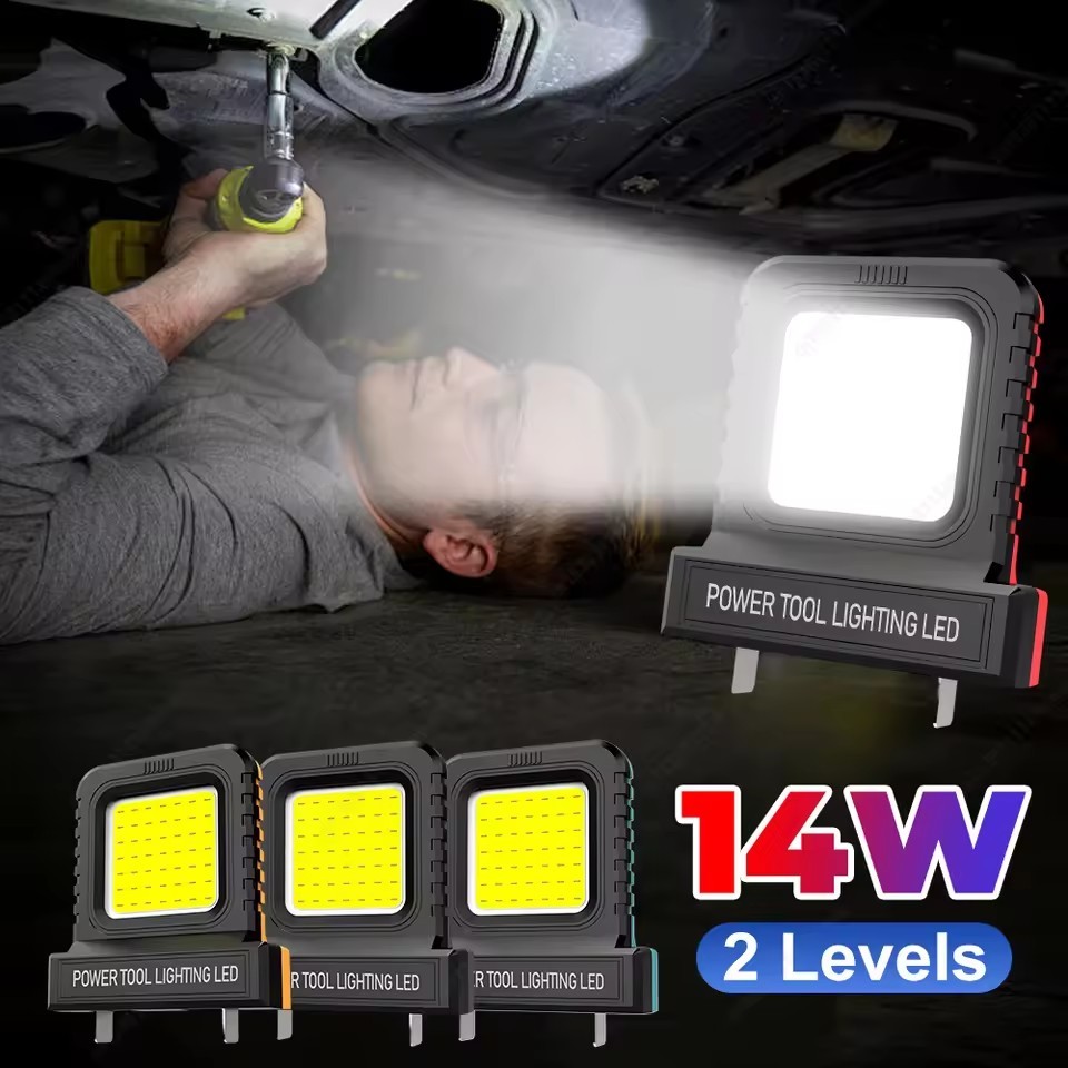 Mini Pocket Work Light 14W - ไฟLEDส่องสว่าง floodlight พกพาสะดวก เหมาะสำหรับโรงรถ, แคมปิง และตกปลา - รูปที่ 2