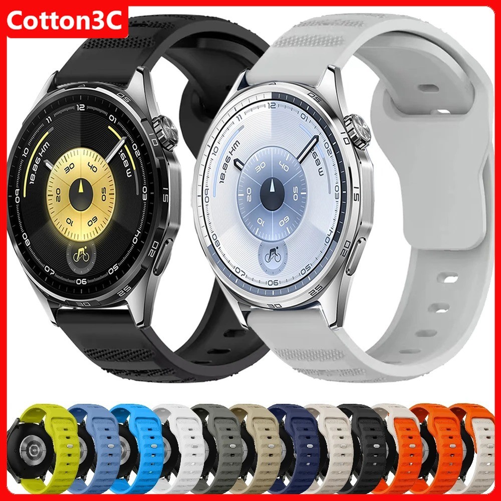 สายซิลิโคนสําหรับนาฬิกา Huawei GT6 Pro GT6 GT5 GT4 GT3 46 มม.สายรัดข้อมือสําหรับ Huawei Watch 5 46 มม.GT6 Pro 46 มม.