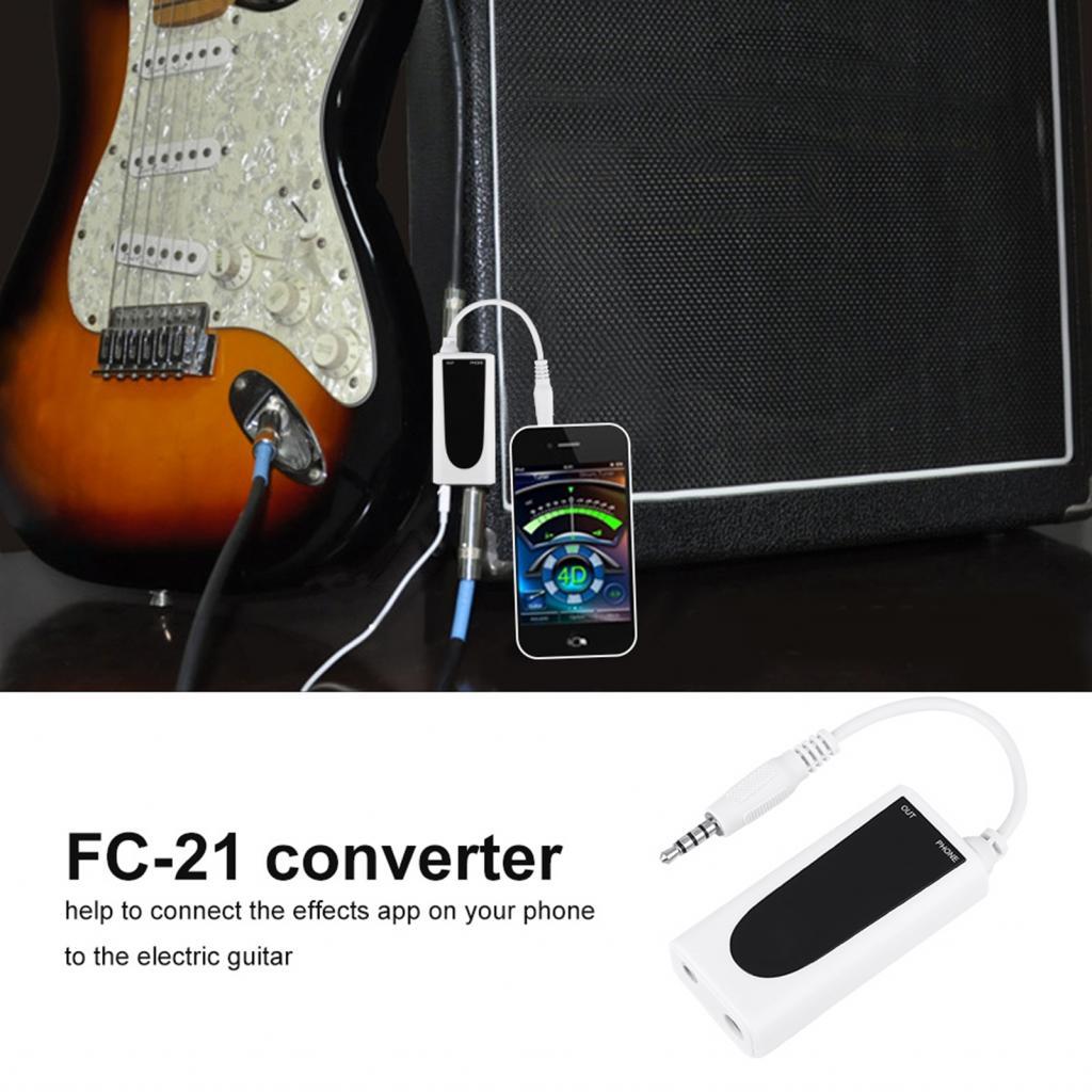 Carlvison-ph-sip-my Flanger FC-21 กีตาร์ไฟฟ้าเบสขั้วต่อโทรศัพท์มือถืออุปกรณ์เสริมสําหรับ