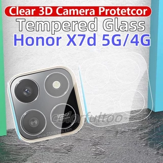 Clear Diamond 3D โค้งกระจกนิรภัยกล้องสําหรับ Honor X7d X 7d HonorX7d X6C 4G 5G 2025 Full Cover กาวกล้องป้องกันหน้าจอกลับฟิล์มเลนส์