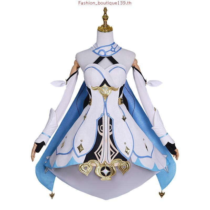【Wetrose】Genshin Impact Lumine SSR Cos Cosplay Costume เครื่องแต่งกายคอสเพลย์ ระดับไฮเอนด์ สําหรับผู