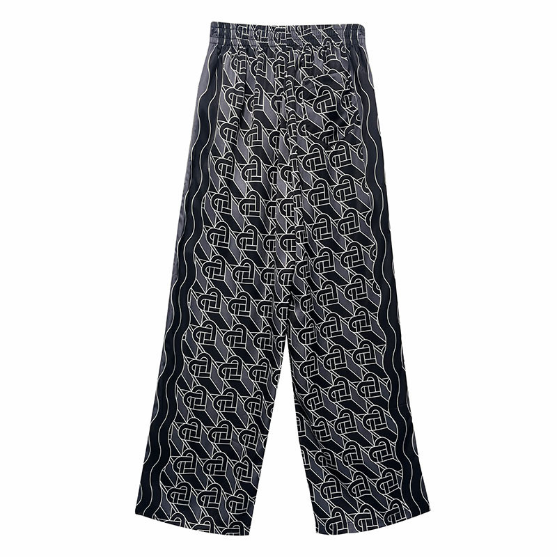 CASABLANC* Versatile Sicilian Style Hawaiian Casual Long Pants